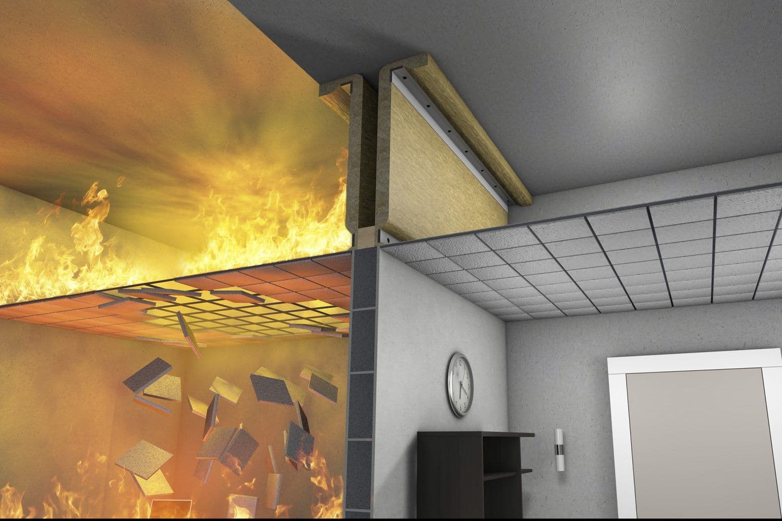 Fire-Rated Ceiling & Partition