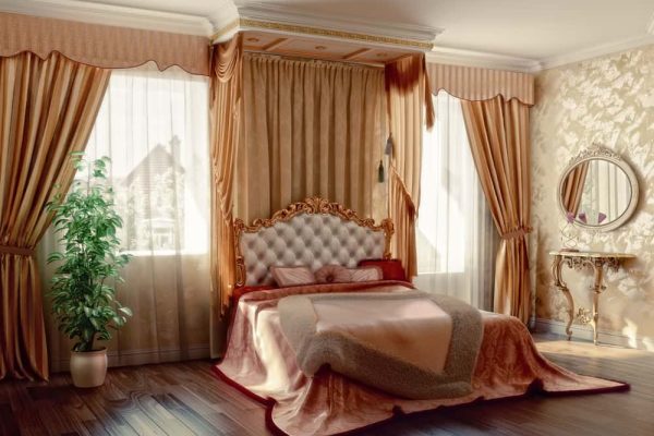 Classic,Style,Modern,Bedroom,Interior,(3d,Rendering)